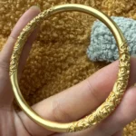 24K pure gold bracelet, 18g-protecting peace<br> - Image 2