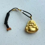 24K Solid Gold  Pendant Necklace Feng Shui Lucky Jewelry Black Braided Necklace  65-75cm